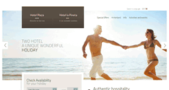Desktop Screenshot of hotelplazapineta.it